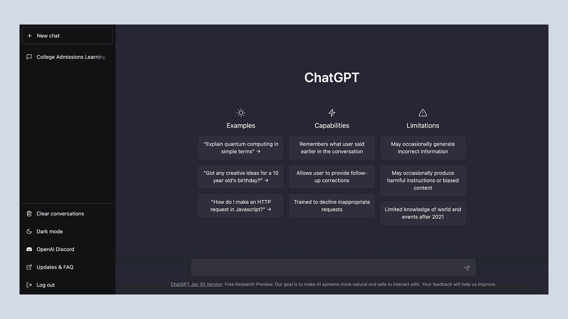 ChatGPT for learning
