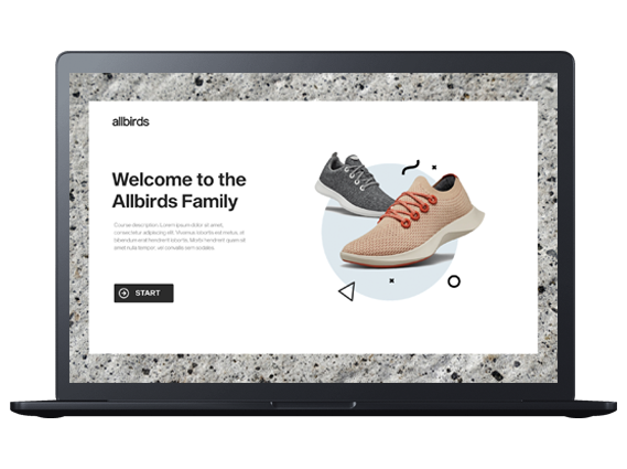 Onboarding eLearning example
