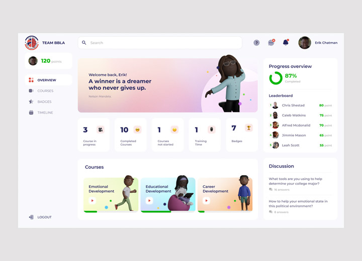 BBLA LMS UI Customization